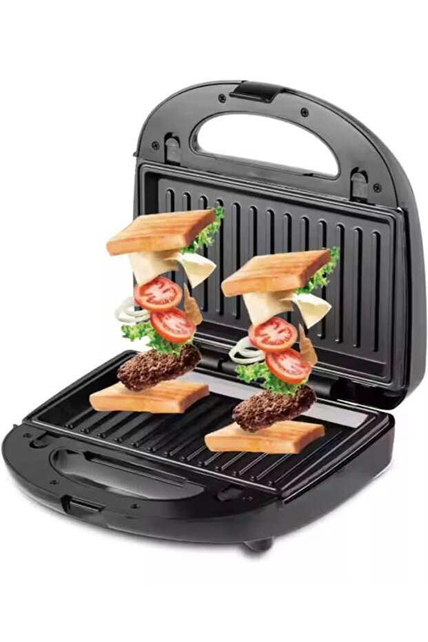 Interchangeable Sandwich ,Waffle Grill with 2 Non-Stick Slots with Indicator and Ready-to-Cook Light