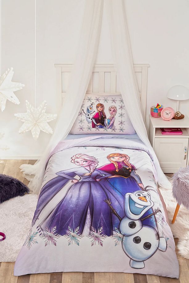 Özdilek Frozen Frosted Tek Kişilik Disney Lisanslı Nevresim ,Tek Parça - 1