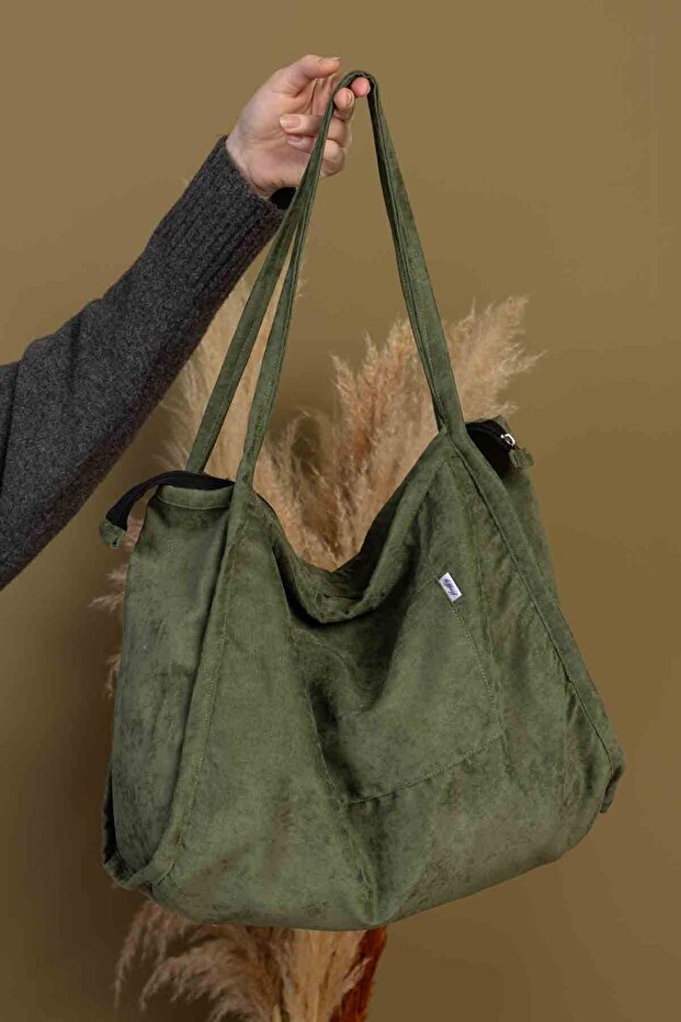 حقيبة كتف مدرسية مبطنة بسحاب من Mute Bag Matcha 00s (32/36)