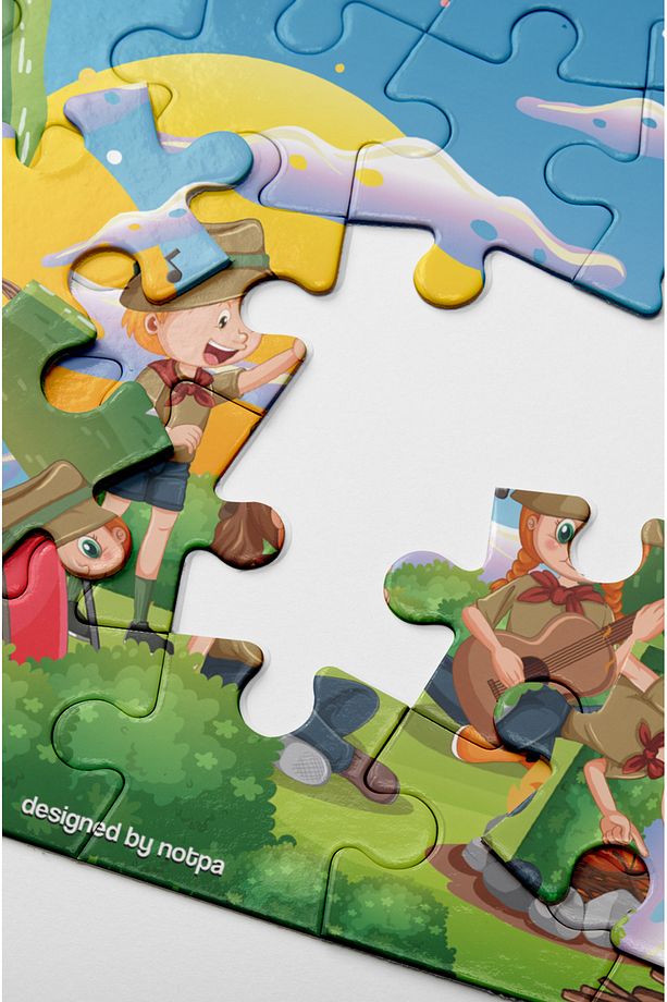🧠✨ Eğitici 4’lü Mdf Ahşap Puzzle Seti | 24 Parça X 4 | 18x25 Cm ✨🧠 Set 17 - 6