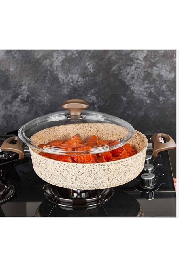 FALEZcreamy basık tencere 32 cm - 2