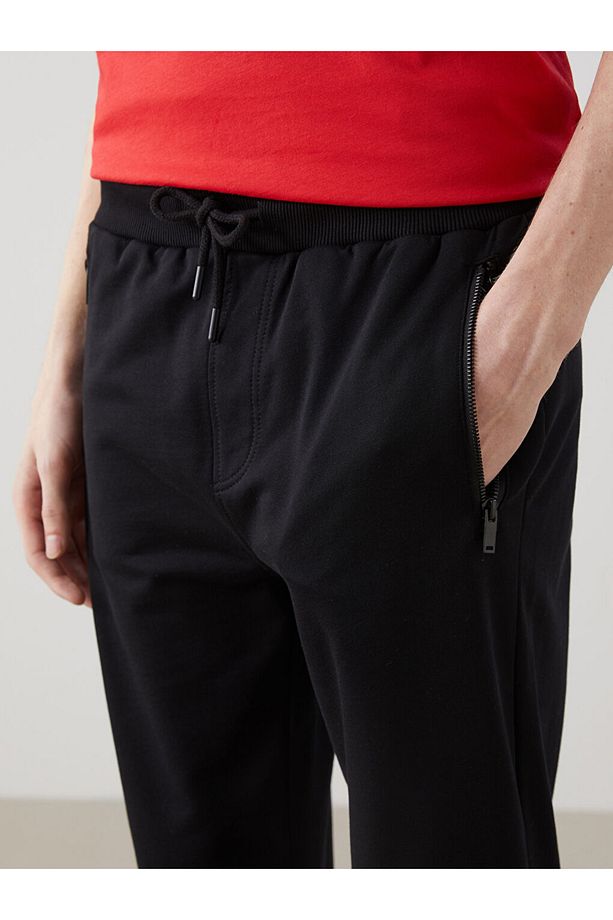 ERKEK YÜKSEK PAMUKLU REGULAR KALIP JOGGER EŞOFMAN ALTI - 2