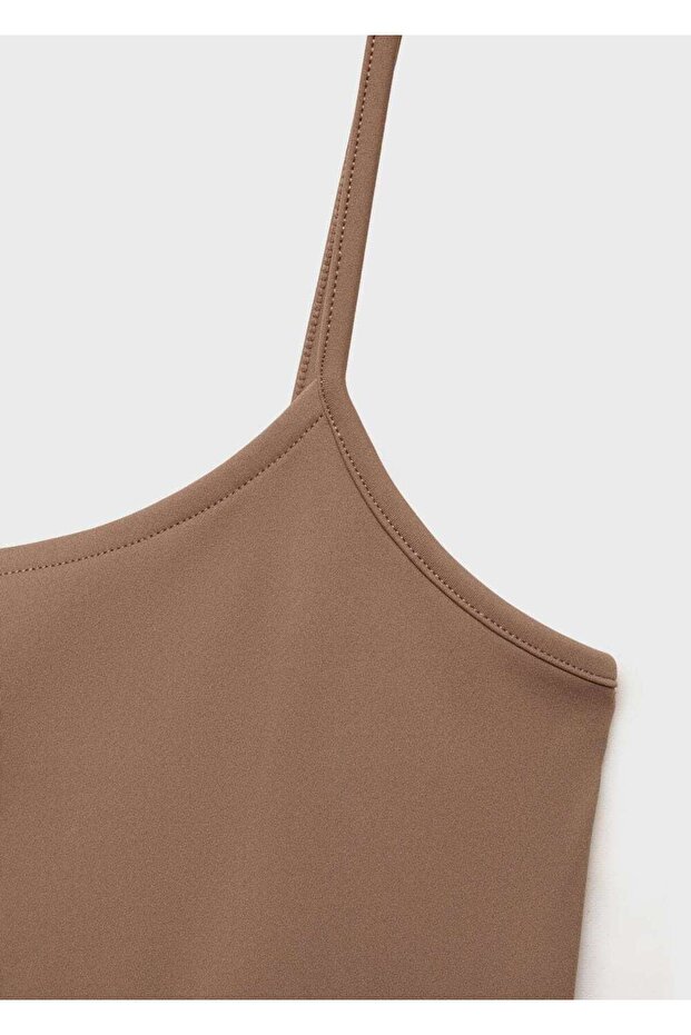 İnce Askılı Dar Kesim Bluz - 5