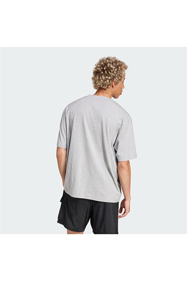 Koszulka Essentials Loose Fit z 3 paskami i logo - 3