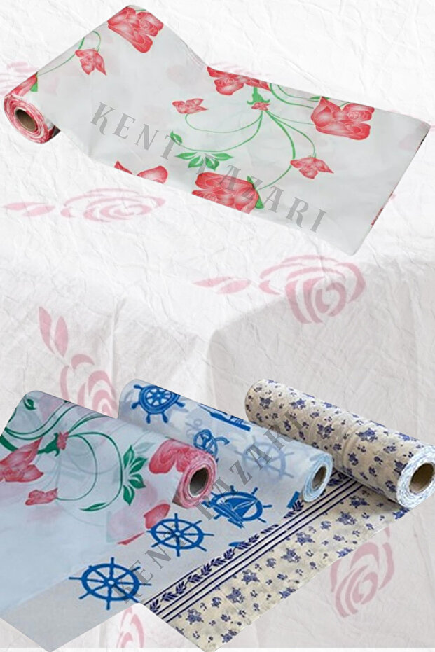 10 Adet Kullan At Masa Örtüsü Sıvı Geçirmez (1 RULO) Tek Kullanımlık 120x150 Cm Piknik Sofra Kağıdı - 2