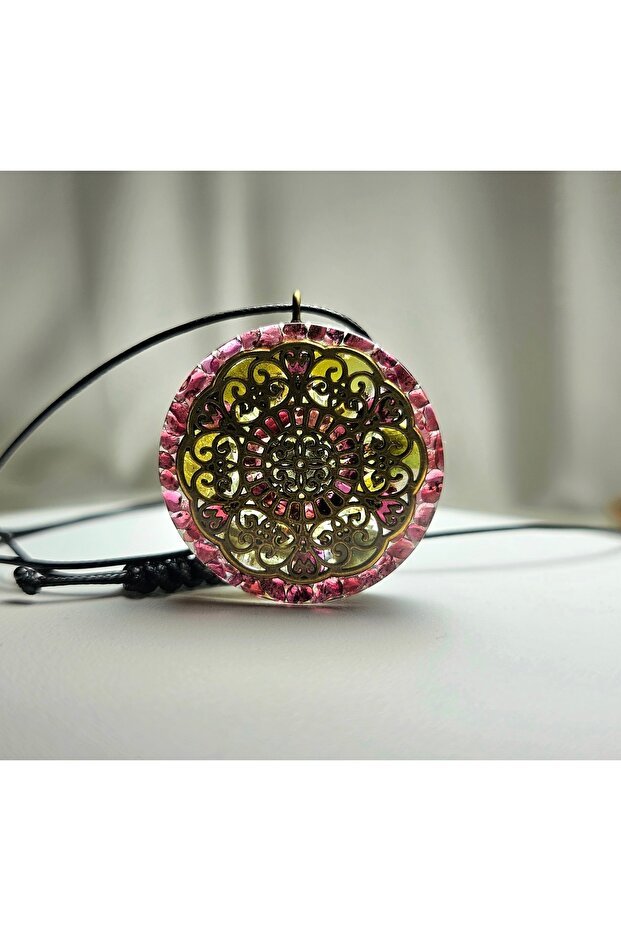 Flower Mandala Symbol Orgonite Necklace - Unique Handmade Design Products