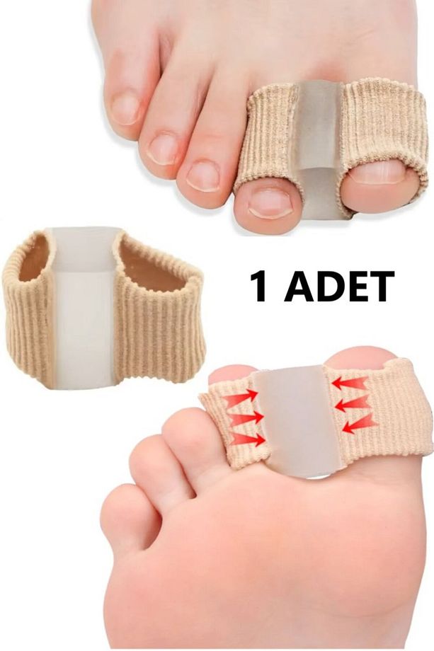 1 Adet Ayak Baş Parmak Kemik Eğriliği Düzeltici Aparat Halluks Valgus Parmak Koruyucu Atel Silikon - 2