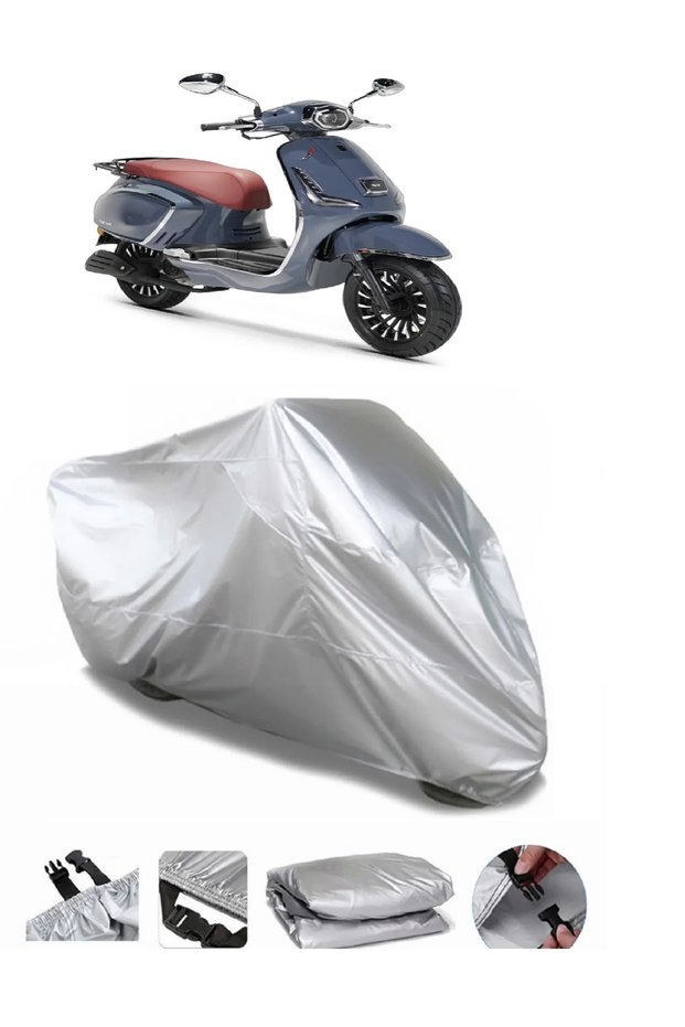 Rks Dark Blue 50 Ultra Thick Waterproof Motorcycle Tarpaulin Rear Bag Non-Fit