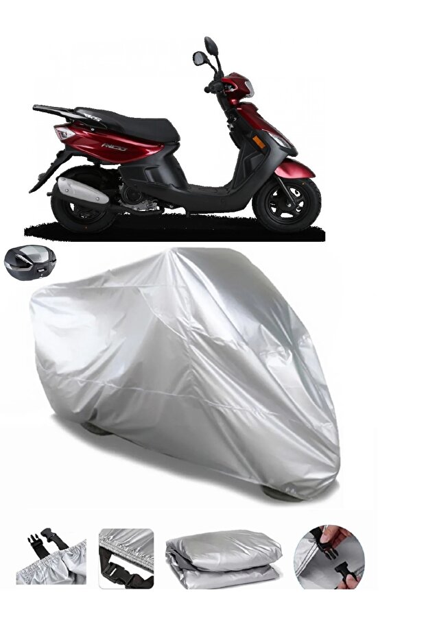 Rks Private 125 Ultra Thick Waterproof Motorcycle Tarpaulin Rear Bag Compatible