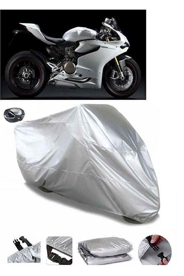 Ducati Multistrada V4 S Sport Ultra Thick Waterproof Motorcycle Tarpaulin Rear Bag Compatible