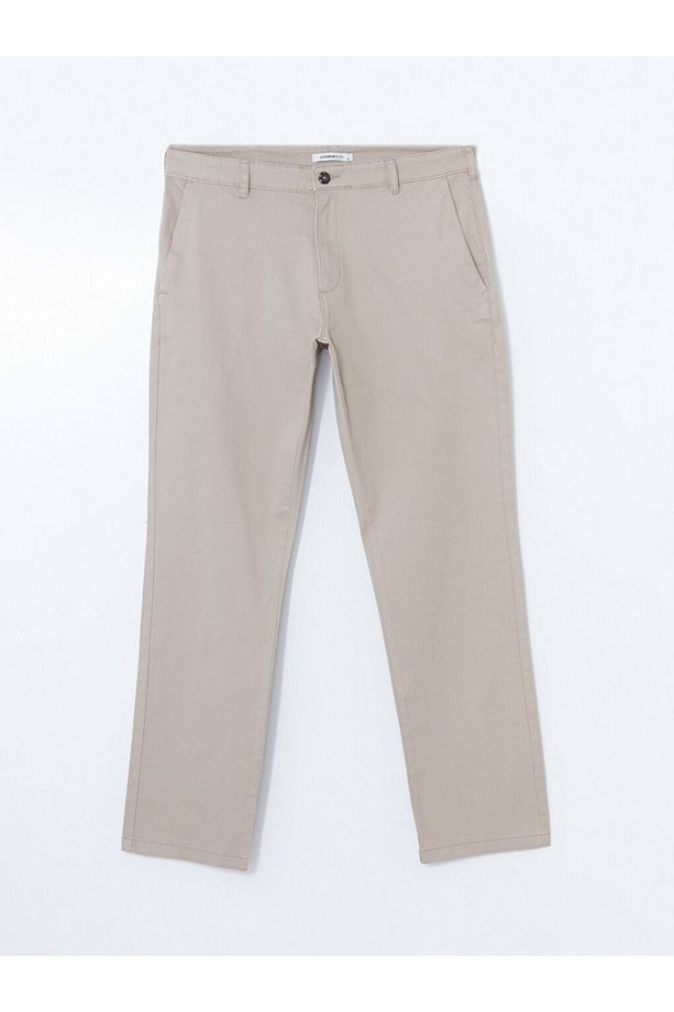 Regular Kalıp Pamuklu Esnek Gabardin Kumaş Erkek Pantolon - 5
