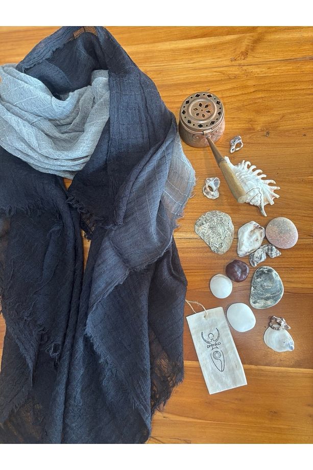 YUMUŞACIK  DÖKÜMLÜ  YÜN DOKUMA ŞAL  UNISEX - 5