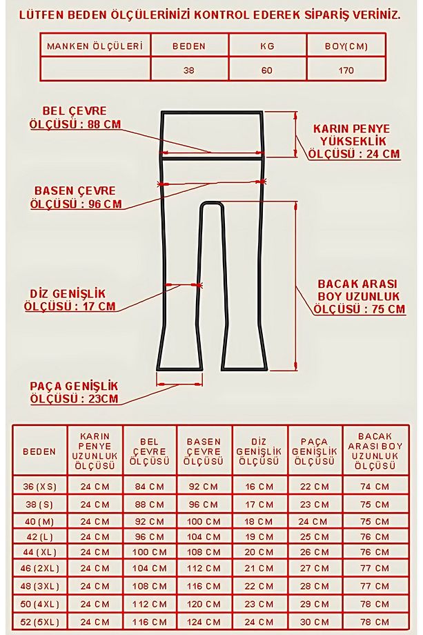 Hamile Giyim Bel Ayarlanabilir Ispanyol Paça Iki Iplik Lycra Penye Pantolon - 2