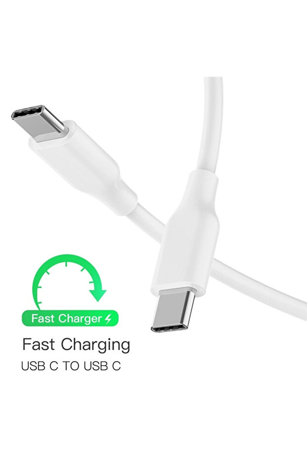 كيبل تايب سي تايب سي ابيض شحن سريع 2متر - 6