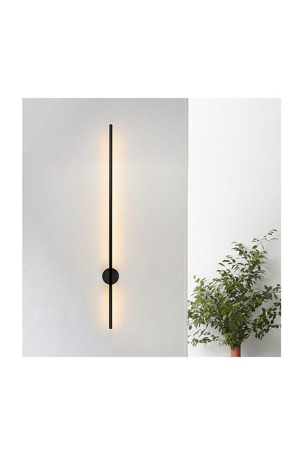Zr Aydınlatma Antrasit 6500K 70CM Çubuk Aplik, Duvar Aydınlatması, LED Aplik, Modern Duvar Aplik - 2