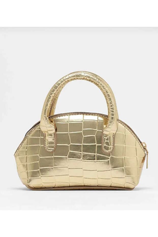 Women's Mini Crocodile Pattern Cross Strap Hand and Shoulder Bag