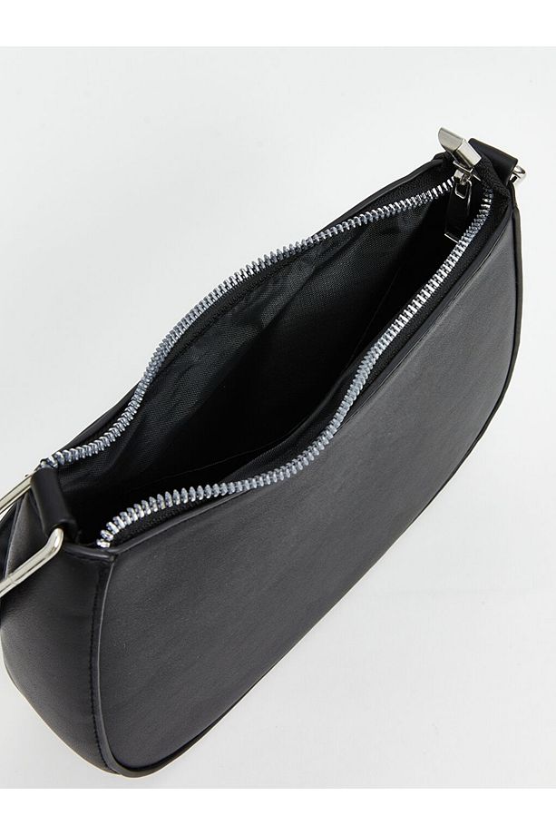 LCW ACCESSORIES Deri Görünümlü Kadın Baget Çanta - 5