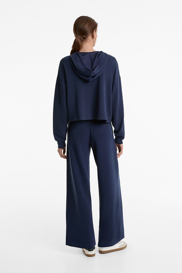 Modal içeren çapraz bağcıklı Soft Touch sweatshirt - 3