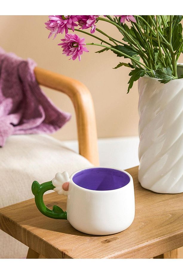 LCW HOME  Çiçek Baskılı Seramik Kupa 413 Ml - 2