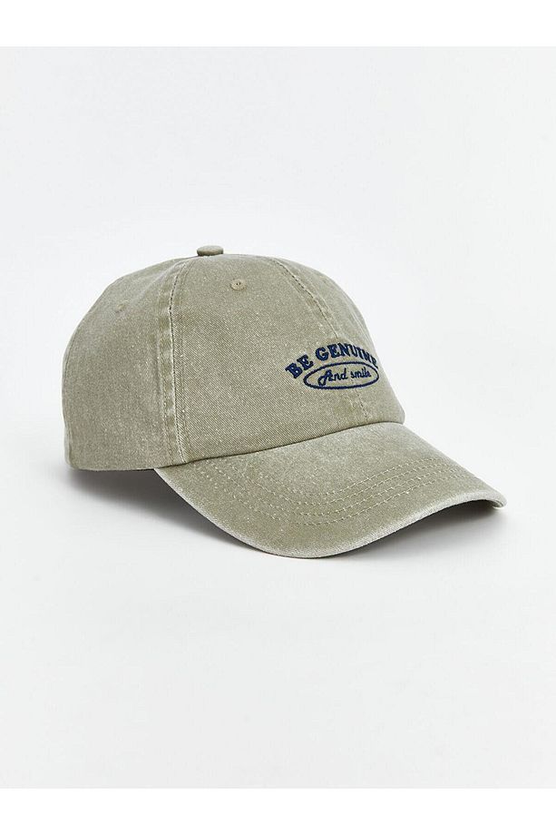 LCW ACCESSORIES  Yazı Nakışlı Erkek Kep Şapka - 1