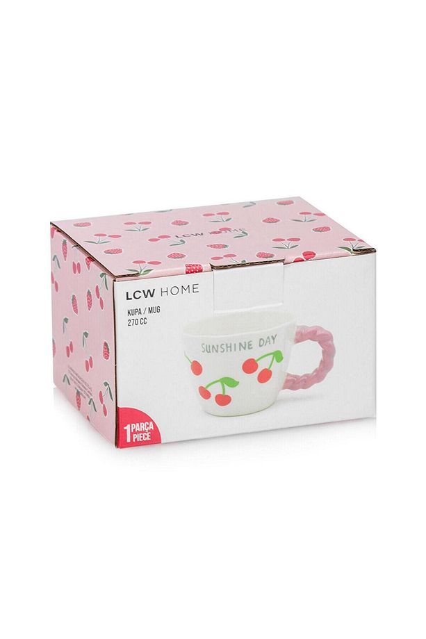 LCW HOME  Kiraz Baskılı Seramik Kupa 270 Ml - 4