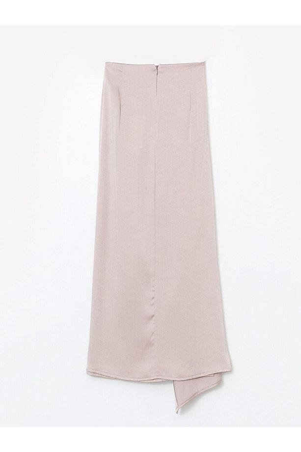 LCW Modest  Beli Fermuarlı Dokulu Etek - 3