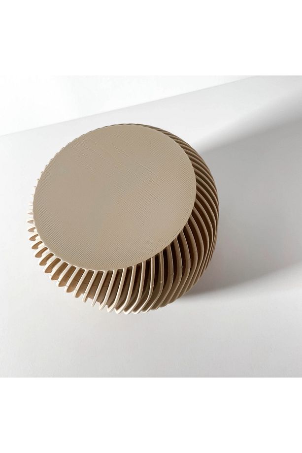 Velora | 14x14x10 cm Spiral Desenli Kapaklı Saklama Kutusu – Modern Storage Container - 5