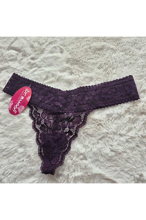 4’lü Kadın Ipli Tanga String Seti – Dantelli Ve Zarif Model - 4