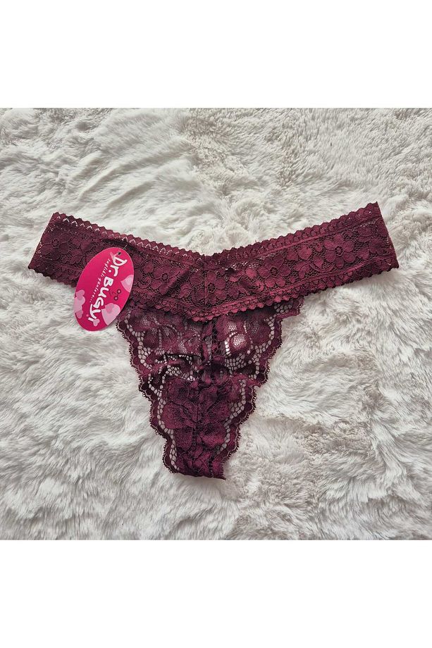 4’lü Kadın Ipli Tanga String Seti – Dantelli Ve Zarif Model - 5