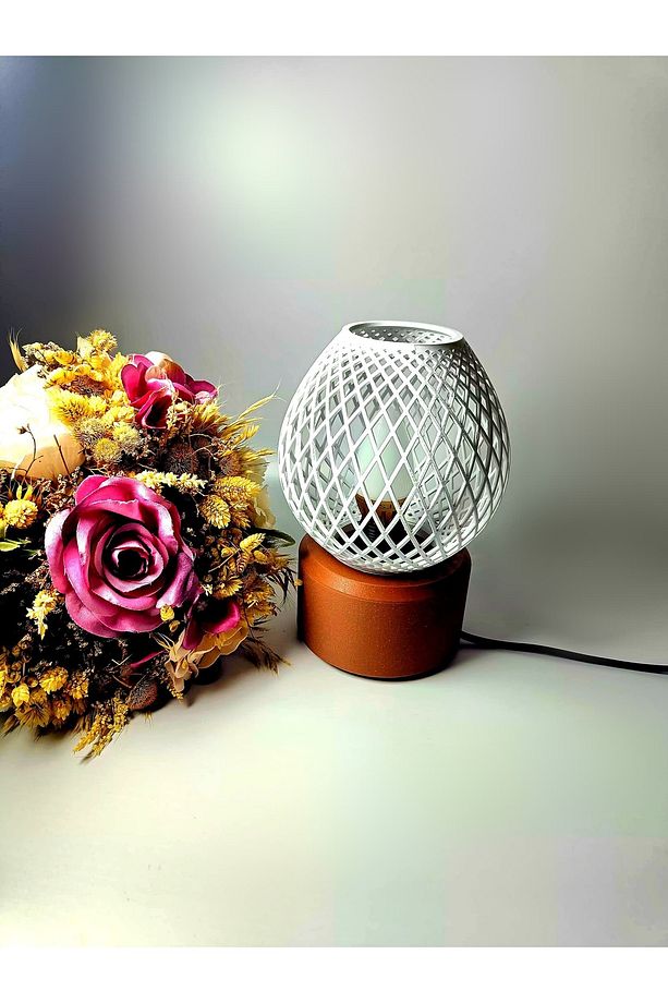 Modern Dekoratif Masa Lambası Gece Lambası - Lotus - 5
