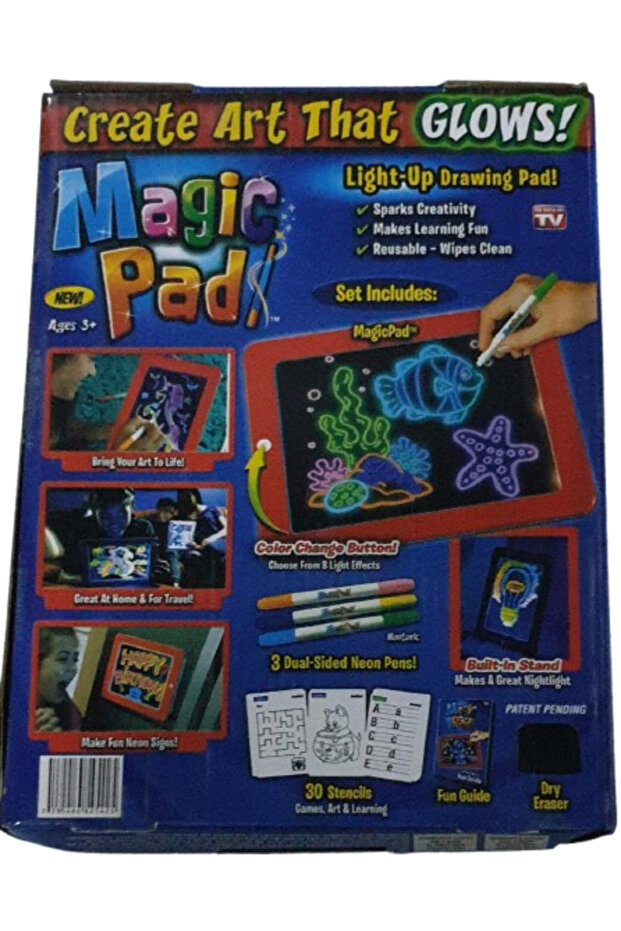 2قطعتين من لوحة سحرية للرسم باضاءة - 1