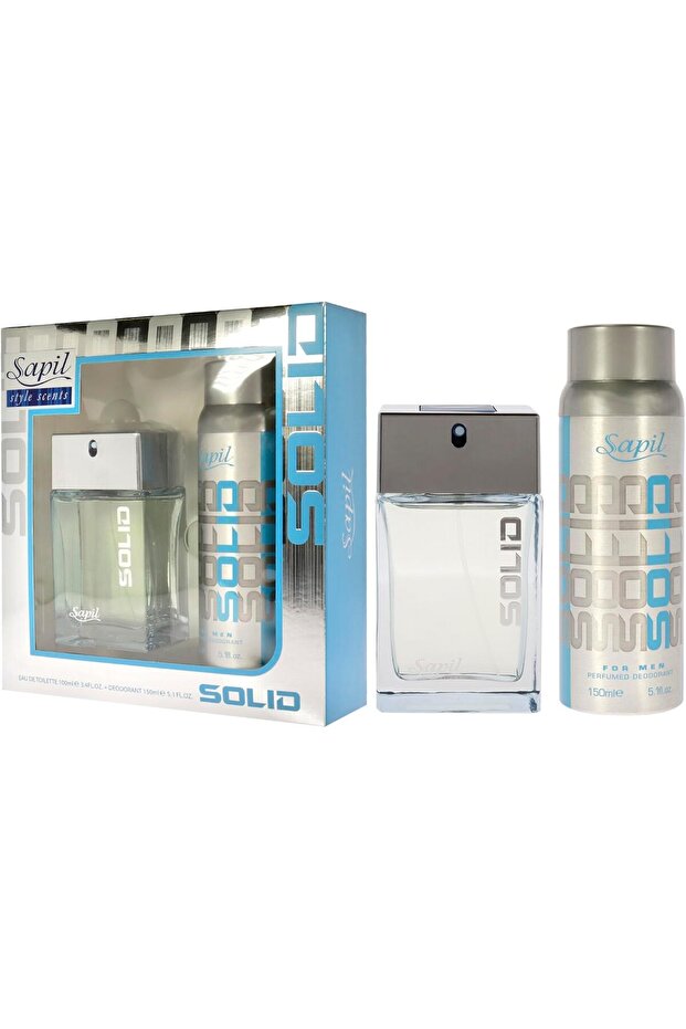 Solid for Men 100EDT and 150ml Deo Giftset - 3