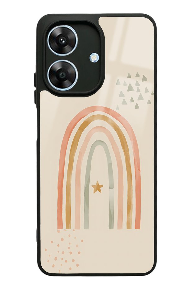 Oppo Realme Note 60 Glossy Phone Case with Watercolor Art Design
