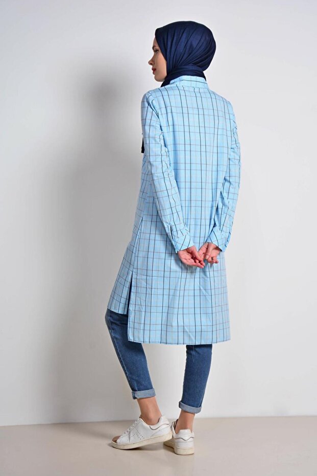 تونيك بأزرار مربعة 4980-1 - 3