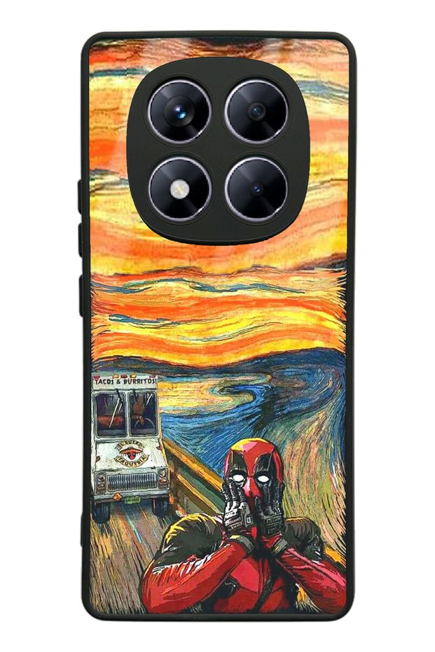 حافظة هاتف لامعة بتصميم ديدبول لهاتف Xiaomi Redmi Note 14 Pro 4G