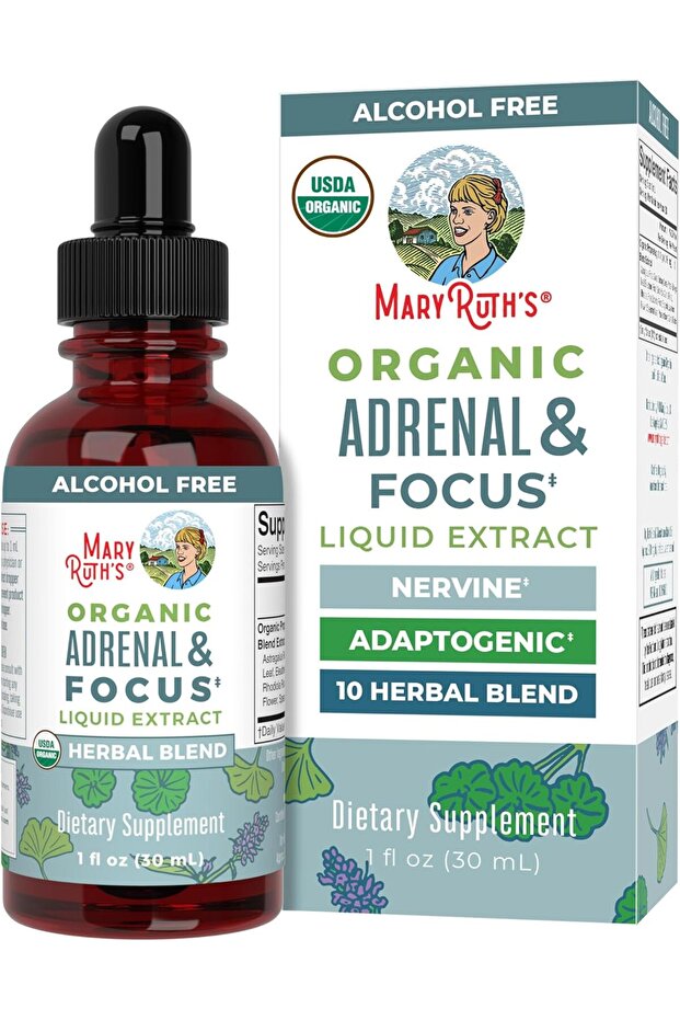 Nootropic Focus Supplement for Adults | USDA Organic Brain Supplement with Ginkgo Biloba & Astragalu