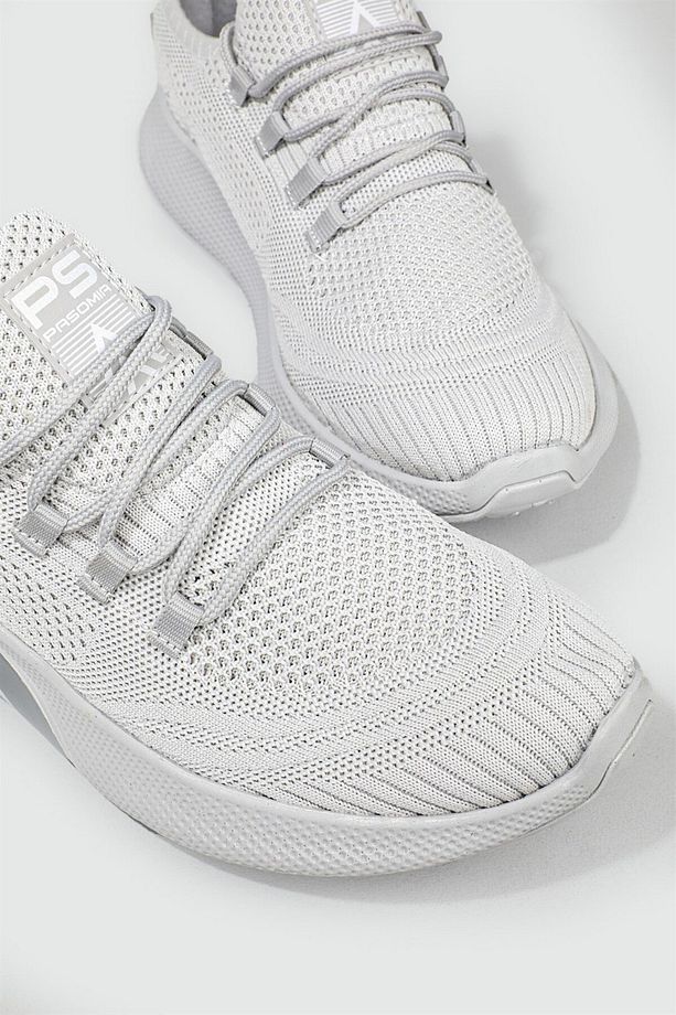Spor Ayakkabı Sneaker Triko Nefes Alır Yumuşak Taban Bağcıklı Sneaker Unisex - 5