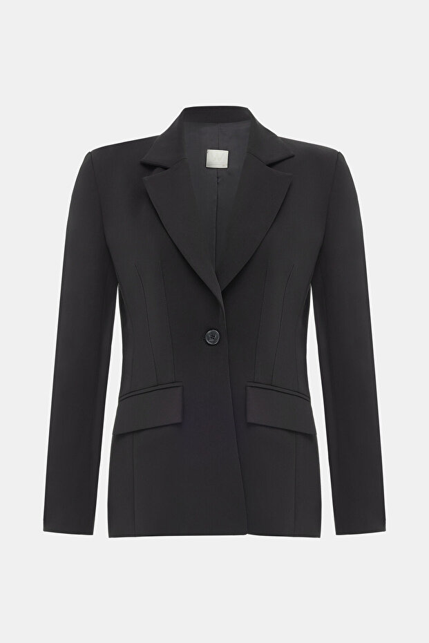 SİYAH DÜĞMELİ CEKET - 1