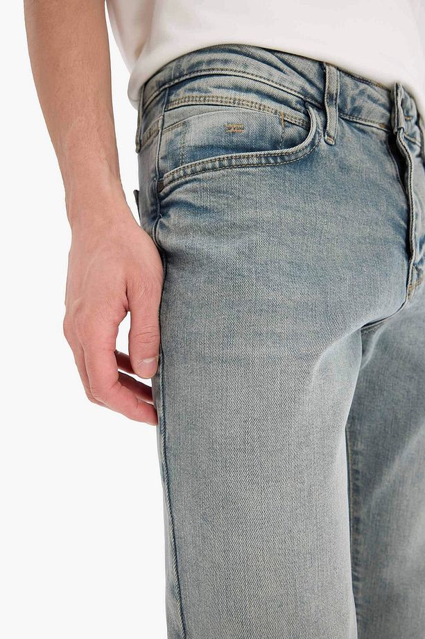 E8203 Yeşil Sergio Regular Fit Normal Kalıp Normal Bel Boru Paça Jean Pantolon - 6