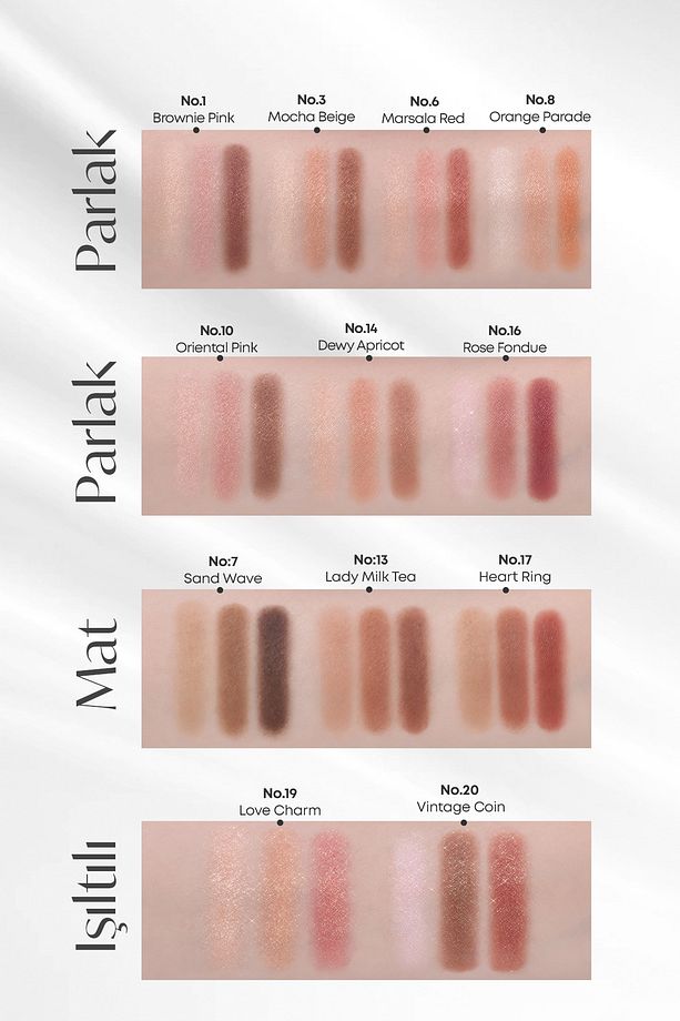 Yumuşak Dokulu, Dökülme Yapmayan 3 Renkli Göz Farı Triple Shadow No.3 (MOCHA BEİGE) - 7