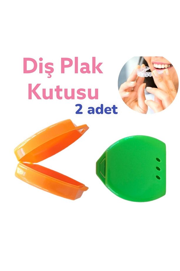 GECE PLAĞI SAKLAMA KUTUSU DİŞ PLAK KABI (2 ADET) - 5