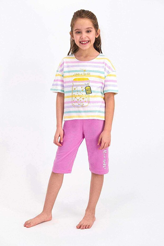 مجموعة كابري للفتيات باللون الوردي Make A Wish Orchid - Rp2467-c