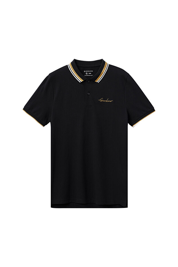 Men's Classic Slim Fit Polo with Signature Embroidery