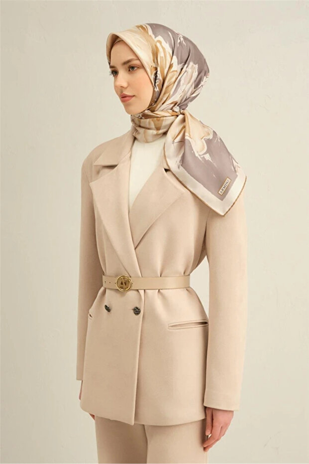 07 Twill İpek Eşarp 9337D - 1