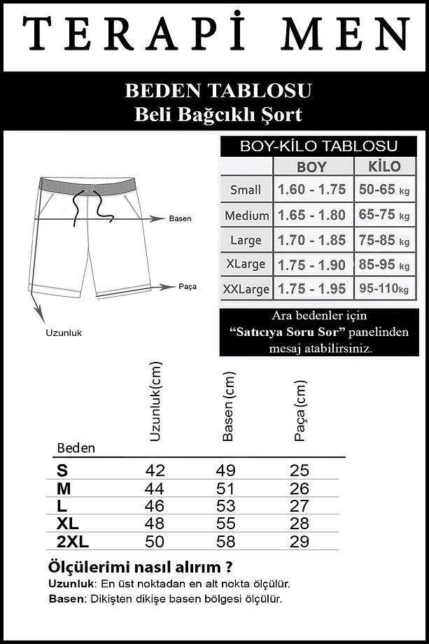 Erkek  Basic Pastel Mavi Regular Fit Şort & Bermuda - 6