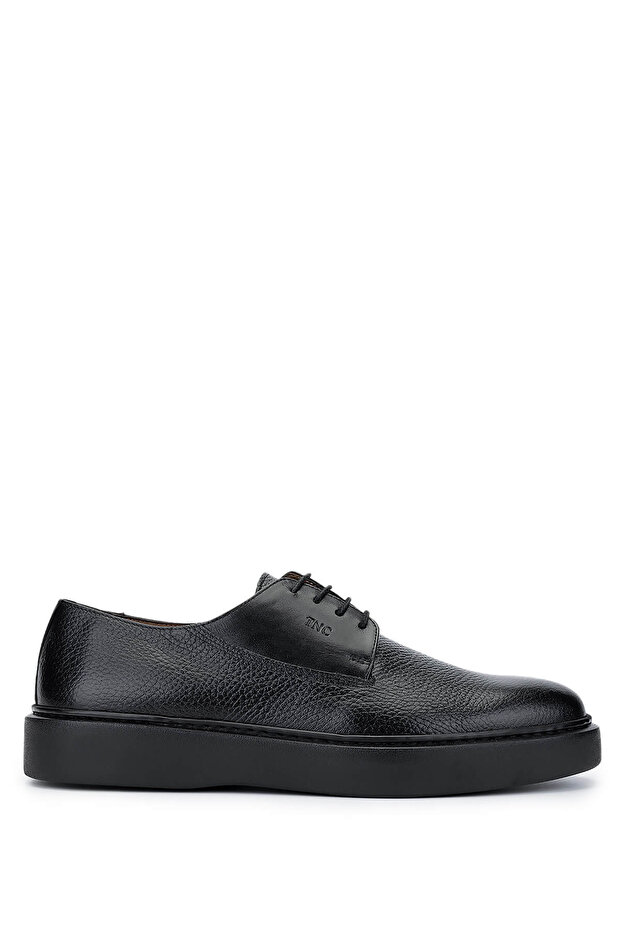 Men's Genuine Leather Black Casual Shoes