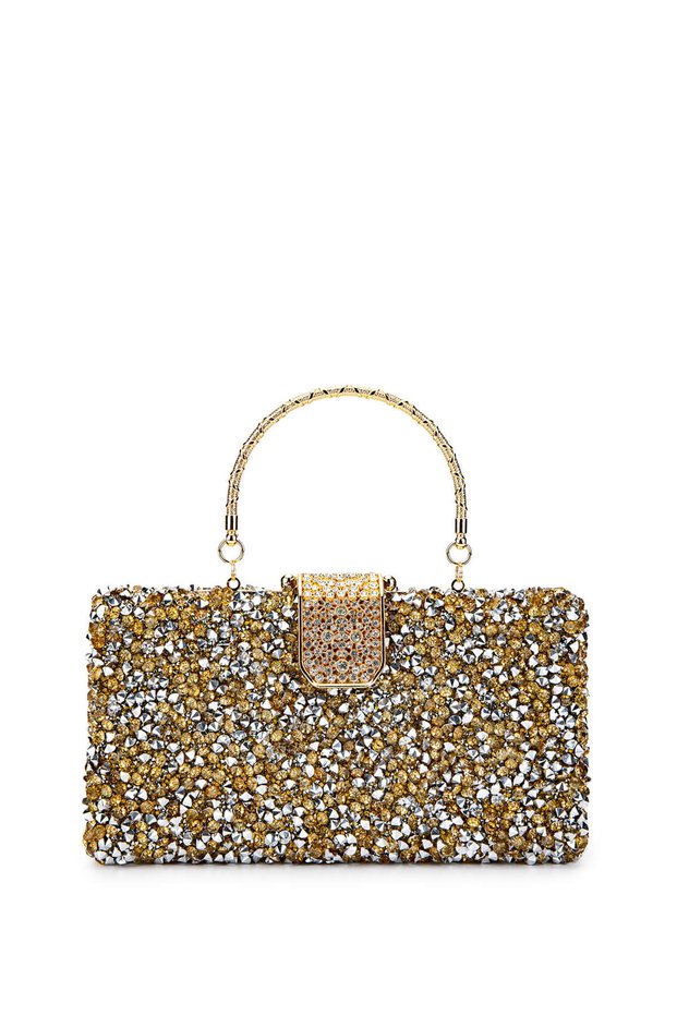 Women's Vegan Gold Evening Dress Bag