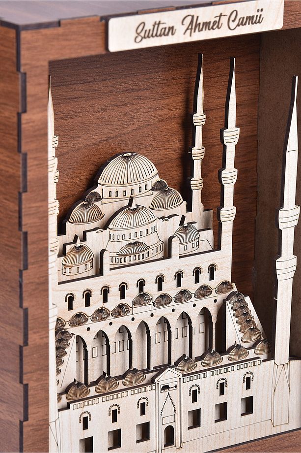 Demonte Sultanahmet Camii Maketi – Ahşap Maket Cami | Eğitici Oyuncak & Dekoratif Obje - 1