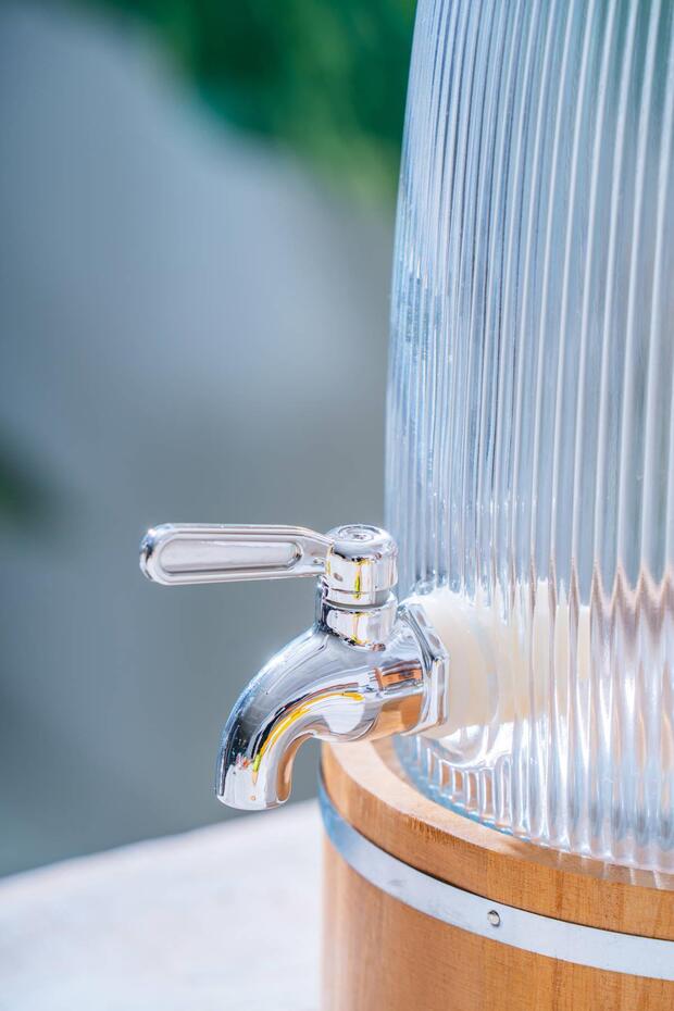 Bambu Standlı Cam Sebil - 3 lt - 2