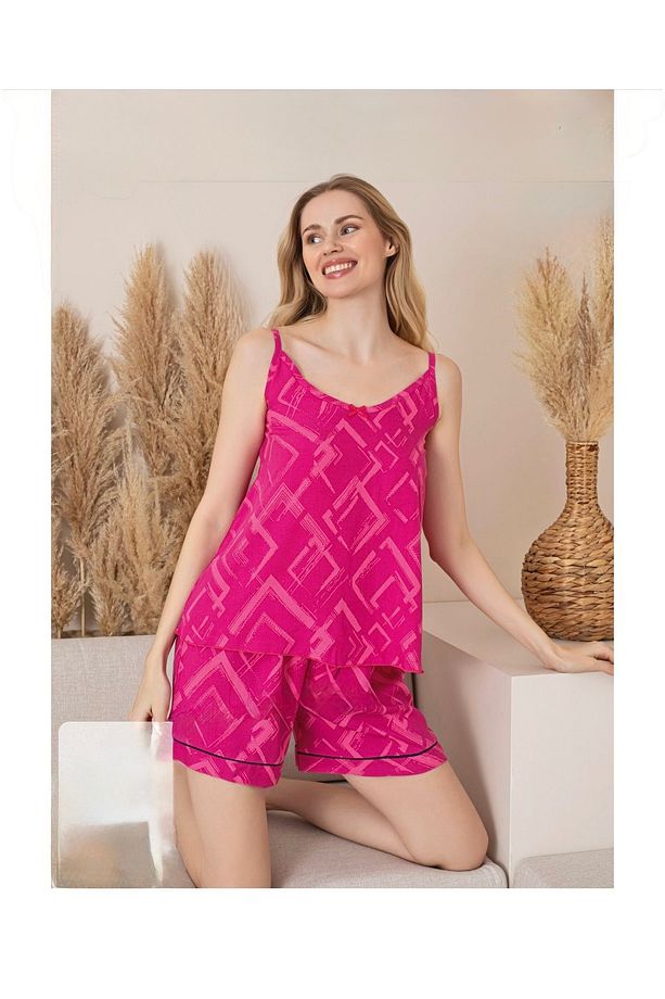 Pink Set Şort Pijama Takımı - 1